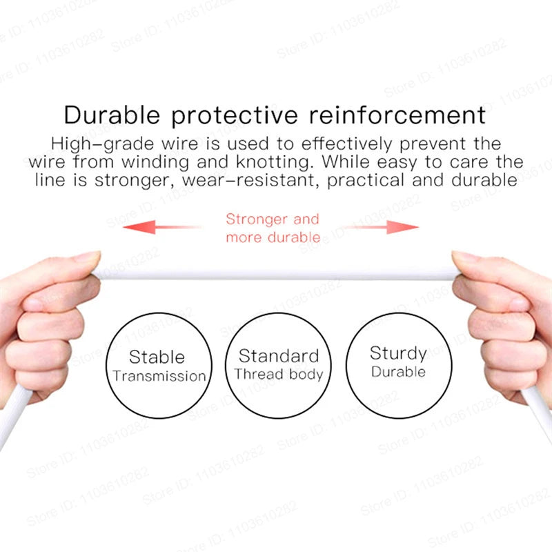 Headphones In Ear Headset Wired Earphones For iPhone 16 Pro Max 7 8 XS XR 11 12 13 14 Microphone Stereo Earbuds In-line Control