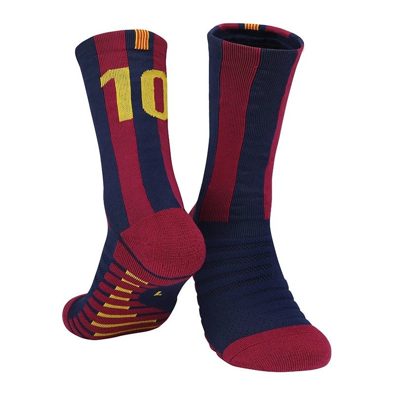Football Socks For Football Stars Men's Special Anti Slip Thick Towel Bottom Midsole Practical Sweat Absorbing Sports