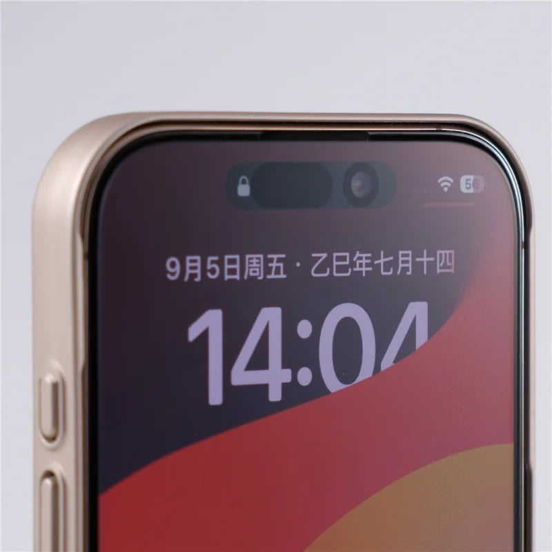 Full Camera Lens Protection Matte Plating Magsafe Case For iPhone 17Air 15 16 17Pro Max Hit Color Shockproof Hard Back Cover