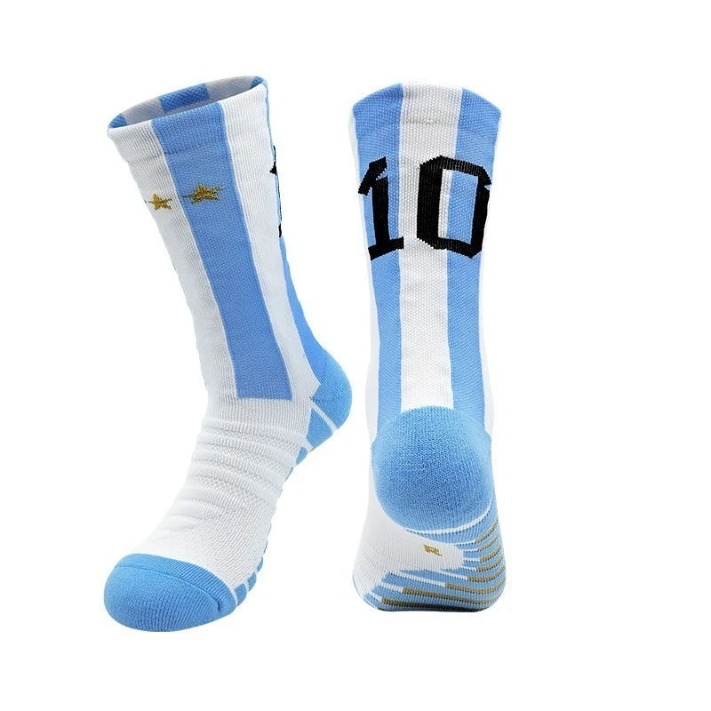Football Socks For Football Stars Men's Special Anti Slip Thick Towel Bottom Midsole Practical Sweat Absorbing Sports