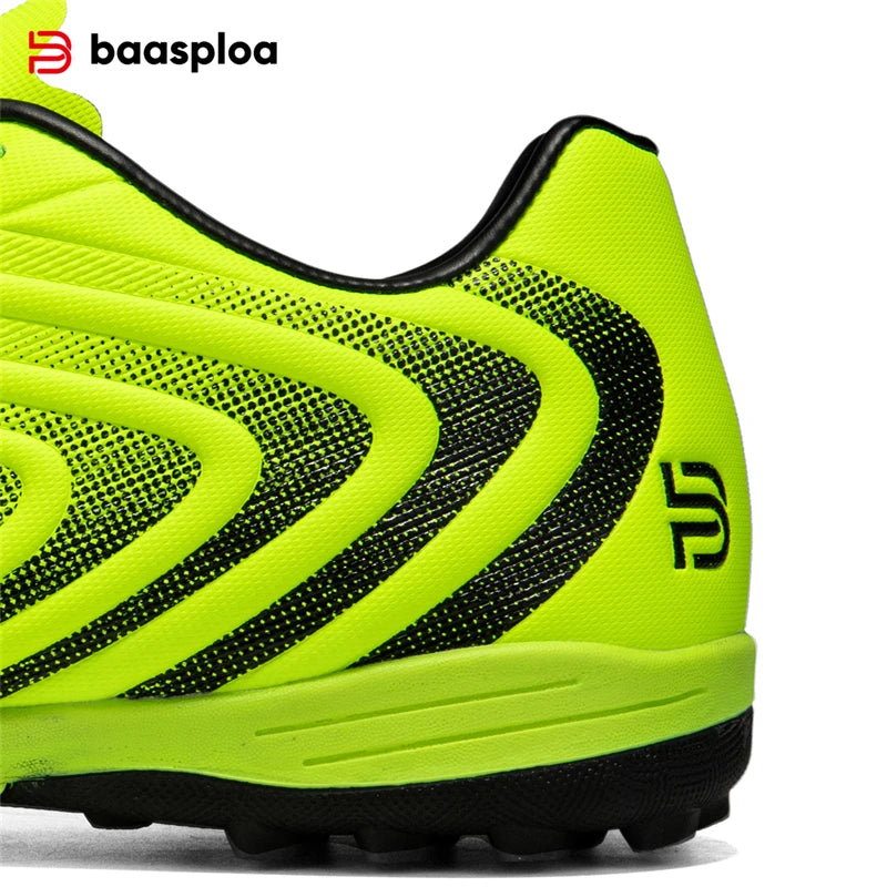 Baasploa Men Football Shoes Brand Comfort Lightweight Turf Training Soccer Shoes Professional Male Soft Sneakers Non-Slip